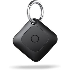 Hoxe Air Tracker, Key Finder Works with Find My (iOS Only), Bluetooth Tracker Tag for Keys, Luggage, Suitcase and Pets, Loud Beep, Worldwide Tracking, Replaceable Battery, 1-Pack