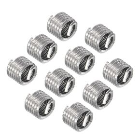 Wire Thread Inserts, 8-32 UNC 1.5D 4.5mm Length, 304 Stainless Steel Wire Screw Sleeve Insert Helical Type Coiled - (Applications: for Automotive Repairs), 10pieces
