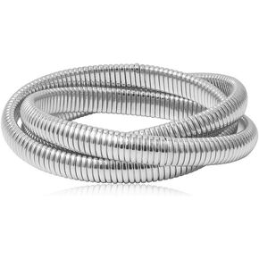 Tinde 2 pcs Simple Arm Band Elastic Bracelet Bangle Anti Slip Shirt Sleeve Holders Dress Accessory