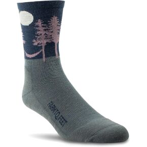Farm to Feet Asheville Light Cushion 3/4 Crew Merino Wool Socks (as1, alpha, l, regular, regular, Plum)