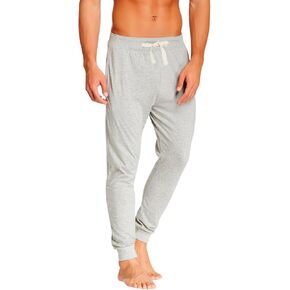 Bottoms Out Men's Alex Jersey Knit Pajamas Pants, Charcoal, Medium