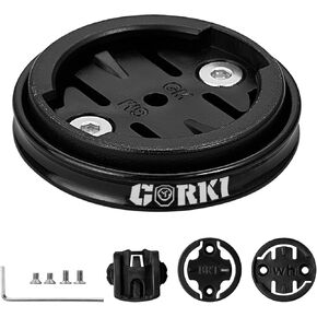 corki Cycles Adjustable Angle Out Front Stem Mounted Cycle Computer Bike Mount Compatible with Garmin Wahoo Bryton Cateye
