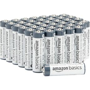 Amazon Basics 150-Pack AA Alkaline Industrial Batteries, 1.5 Volt, 5-Year Shelf Life