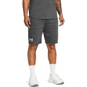 Under Armour Men's Rival Terry Shorts, (025) Castlerock Light Heather / / Onyx White, Large