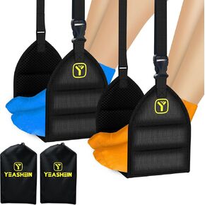 Airplane Travel Foot Rest Plane Leg Rest (Memory Foam) Flight Accessories for Feet Foot and Heel Hammock