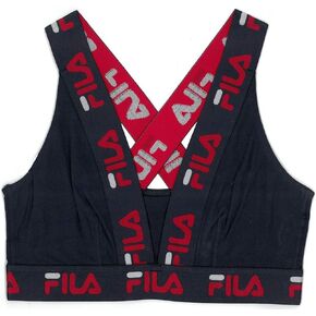 Fila Women's Logo Cotton Cross-Back Sports Bra