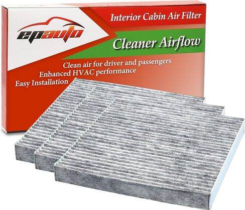 2 Pack - EPAuto CP134 (CF10134) Premium Cabin Air Filter includes Activated Carbon in Saudi Arabia