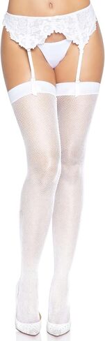 Leg Avenue Womens Micro Net Butterfly Backseam Thigh Highs in Saudi Arabia