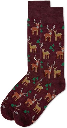 MeMoi Men's Avocado Bamboo Blend Funny Novelty Crew Sock in Saudi Arabia