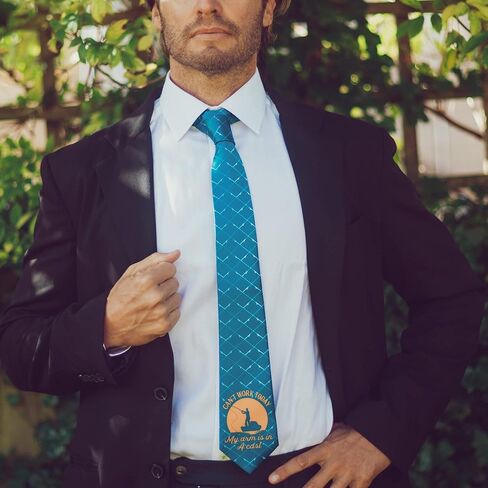 Running Sometimes Motivation Find You Necktie Funny Dinosaur Chance Sarcastic T-Rex Graphic Tie in Kuwait