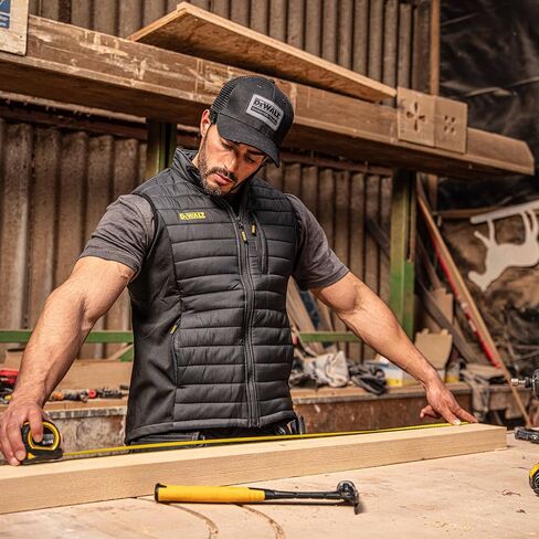 DEWALT Men's Hybrid, Polyester with Stretch, Insulated, Regular Fit Work Vest in Saudi Arabia