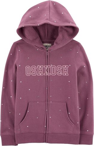 OshKosh B'Gosh Girls' Logo Hoodie, Pink, 2T in Saudi Arabia
