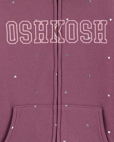 OshKosh B'Gosh Girls' Logo Hoodie, Pink, 2T in Saudi Arabia