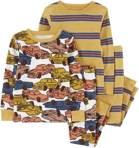 Carter's 4 Piece Pajama Set (Orange/Navy/Epic Gamer, 6) in Saudi Arabia