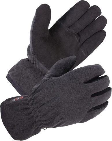 SKYDEER Premium Genuine Deerskin Suede Leather Winter Gloves, Thermal Insulated for Cold Weather in Saudi Arabia