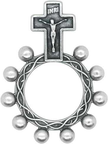Ten Pack of Decade Rosary Rings | Metalic Rings - Copper, Silver-Tone, or Gold-Tone | Great Catholic Gift for First Holy Communion or Confirmation in Saudi Arabia