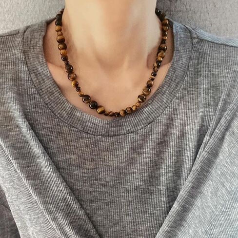 قلادة UNITARY Red Onyx Strand للنساء، قلادة مطرزة يدويًا للرجال، أحجار كريمة مستديرة طبيعية معقودة يدويًا، هدايا مجوهرات الخرز العلاجي in Kuwait