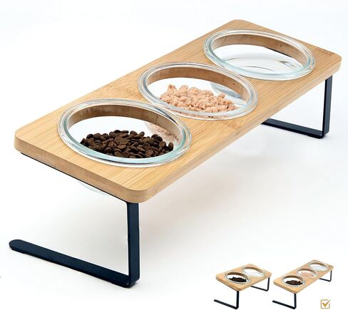 Lawfery Elevated Cat Bowls, 15° Tilted Cat Food Bowl in Saudi Arabia