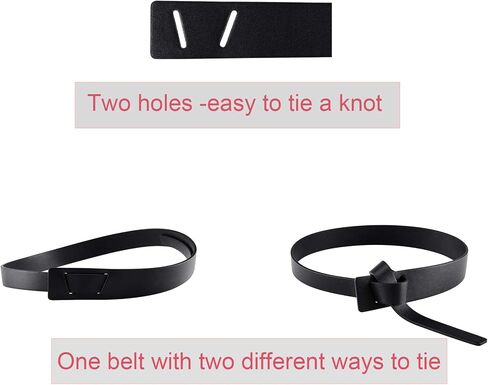 Ayliss Women Fashion Leather Belt for Jeans Jumpsuit Coat Dress Belt Faux Leather Waistband Tie Knot Waist Belt in Saudi Arabia