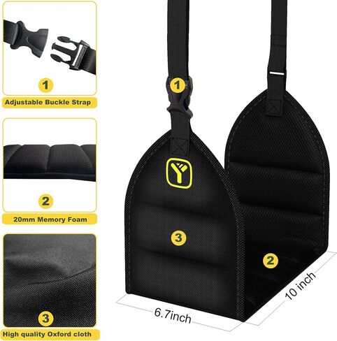 Airplane Travel Foot Rest Plane Leg Rest (Memory Foam) Flight Accessories for Feet Foot and Heel Hammock in Kuwait