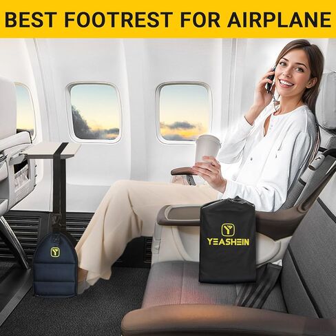 Airplane Travel Foot Rest Plane Leg Rest (Memory Foam) Flight Accessories for Feet Foot and Heel Hammock in Kuwait
