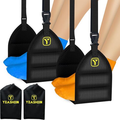 Airplane Travel Foot Rest Plane Leg Rest (Memory Foam) Flight Accessories for Feet Foot and Heel Hammock in Kuwait