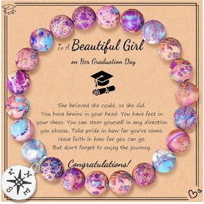 JoycuFF Graduation Gifts for Her Class of 2023 Decorations for Sister Soulmates Bestie Niece Friendship Bracelets for Classmates Unbiological Sister College High School Graduation Gift 2023