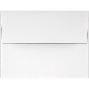 LUXPaper A2 Invitation Envelopes | Peel & Press | 4 3/8" x 5 3/4" | White | 80lb. Text | 50 Qty