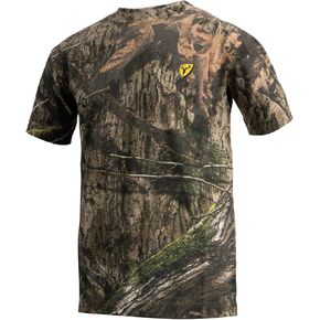 Shield Series Fused Cotton Shirt with Short Sleeves, Youth Camouflage Shirt (RT Edge, Small)