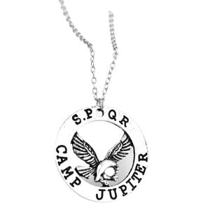 Ivy & Clover Percy Jackson Inspired Camp Jupiter Necklace Pendant Antique Style (Poseidons Trident)