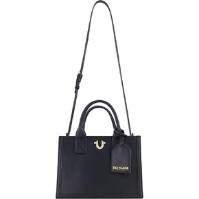 ترو ريليجن شنطة يد كبيرة توت للنساء من ترو ريليجيون، شنطة سفر متوسطة الحجم مع حزام كتف قابل للتعديل وشعار حدوة حصان in Kuwait