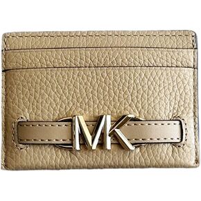 Michael Kors Reed Large Pebbled Leather Card Case Holder in Dark Cherry