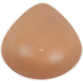 Vollence One Piece C Cup Triangle Silicone Breast Forms Mastectomy Prosthesis Bra Enhancer Inserts Concave Bra Pads