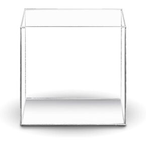 Aquatop High Clarity Low Iron 5mm Thickness Glass Cube Aquarium, 2.11-Gallons – Safe for Freshwater & Saltwater, Desktop Fish Tank, Silicone Glass Aquarium Tank, Slim-Profile Design, HCC-8