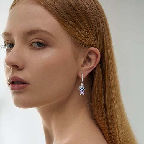 Leaf Earrings 925 Sterling Silver for Women Abalone Shell Earrings Leaf Dangle Earrings Leaf Jewelry Birthday Mothers Day Gifts for Mom Wife in Kuwait