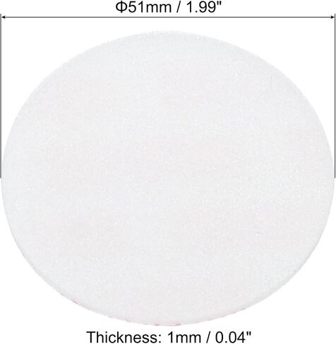 PATIKIL 65mm/2.5inch Foam Lid Liner, 300Pcs PS Foam Resistant Tamper Pressure Sensitive Seal for Bottle Cap Liners Seals, White Red in Saudi Arabia