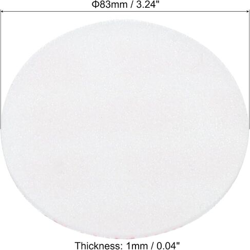 PATIKIL 65mm/2.5inch Foam Lid Liner, 300Pcs PS Foam Resistant Tamper Pressure Sensitive Seal for Bottle Cap Liners Seals, White Red in Saudi Arabia