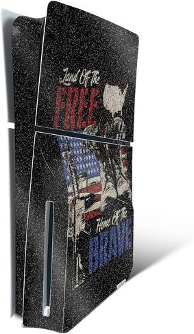 MightySkins Glossy Glitter Skin Compatible with Playstation 5 PS5 Slim Digital Edition Console Only - Birch Forest | Protective, Durable High-Gloss Glitter Finish | Easy to Apply | Made in The USA in Saudi Arabia