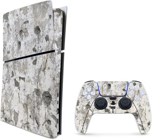 MightySkins Glossy Glitter Skin Compatible with Playstation 5 PS5 Slim Digital Edition Console Only - Birch Forest | Protective, Durable High-Gloss Glitter Finish | Easy to Apply | Made in The USA in Saudi Arabia