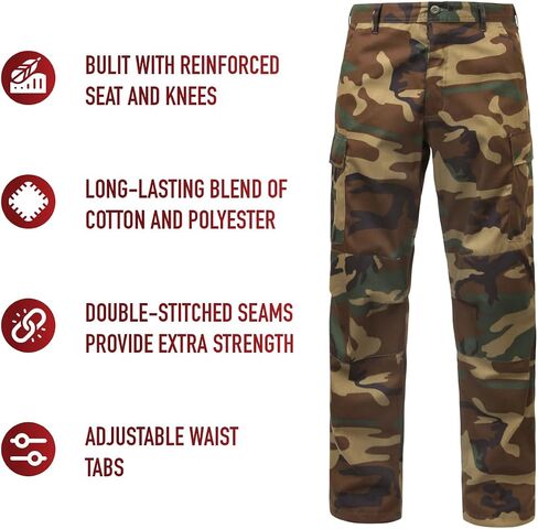 Rothco Relaxed Fit Zipper Fly BDU Pants, Coyote Brown, XL in Saudi Arabia
