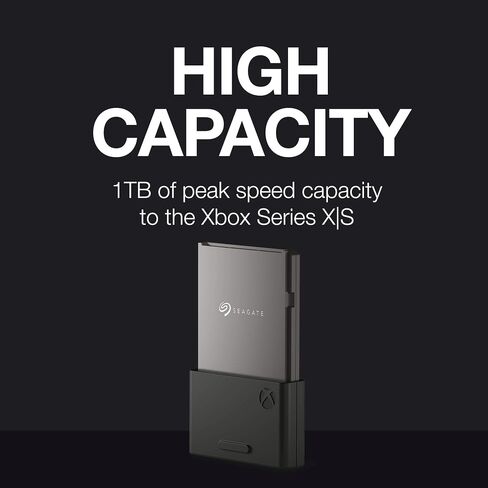 بطاقة توسيع التخزين Seagate لجهاز Xbox Series X|S، سعة 1 تيرابايت، SSD، NVMe Expansion SSD (STJR1000400) in Saudi Arabia