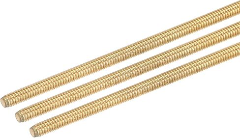 DMiotech 2 Pack M2.5 x 250mm Fully Threaded Rod Brass Right Hand Threads Rod Bar Studs in Saudi Arabia