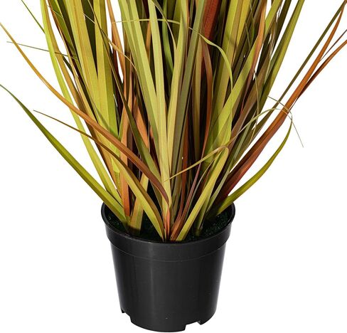 Vickerman Everyday 36" عشب بني صناعي مختلط مع وعاء بلاستيكي أسود - ديكور نبات العشب الصناعي - لمسة خضراء داخلية للمنزل أو المكتب in Saudi Arabia