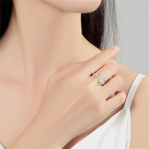 CYCUFF 925 Sterling Silver Ring for Women Teen Girls, Open Twist Adjustable Ring Stacking Ring Gift for Women Girls in Saudi Arabia