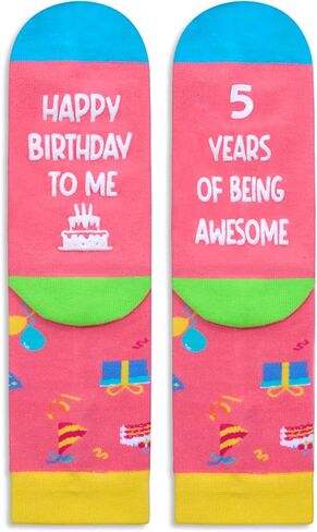 Zmart 5th Birthday Gifts Socks Ideas - Gifts for Girls Boys Age 5, Presents for 5 Year Olds in Saudi Arabia