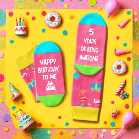 Zmart 5th Birthday Gifts Socks Ideas - Gifts for Girls Boys Age 5, Presents for 5 Year Olds in Saudi Arabia