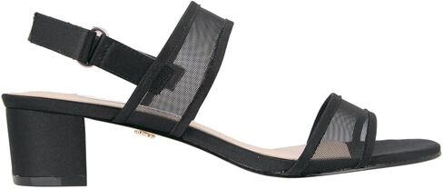NINA Ganice - Women's Mesh Block Low-Heel Hook & Loop Dressy Sandal Shoes- Elegant and Comfortable Womens's heeled Sandals - Casual and Dress in Kuwait