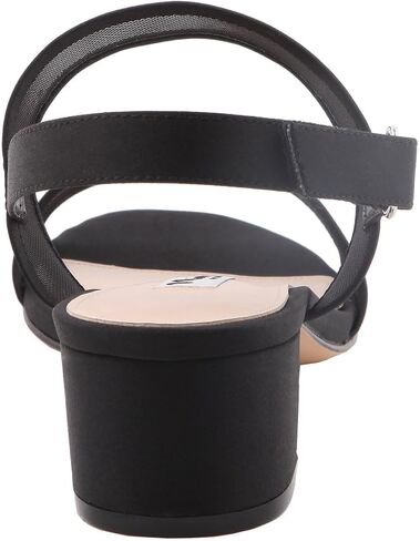 NINA Ganice - Women's Mesh Block Low-Heel Hook & Loop Dressy Sandal Shoes- Elegant and Comfortable Womens's heeled Sandals - Casual and Dress in Kuwait