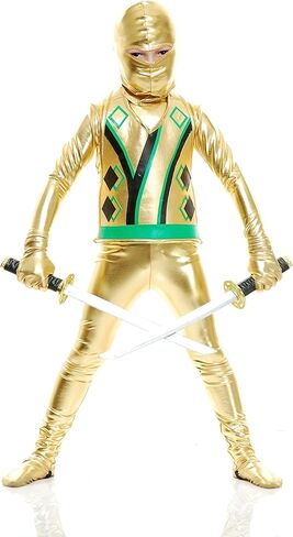 Rubie's Child's Charades Ninja Avengers Series III Costume, Gold, X-Large in Kuwait