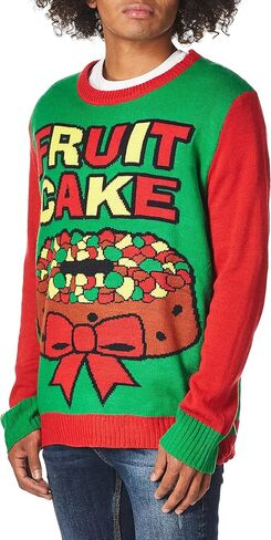Forum Adult All Wrapped Up Ugly Christmas Sweater, Snow Drift, Large in Saudi Arabia